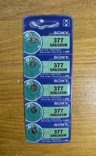 Батарейка SONY SR 626 SW, 377, SR66 AG4 Серебряно-цинковые батарейки