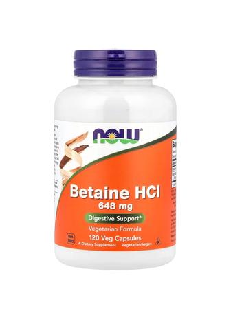 Продам NOW Betaine HCl 648 мг, 120 капсул