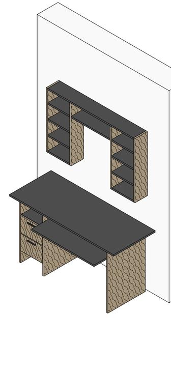 Компьютерный стол с надстройкой
