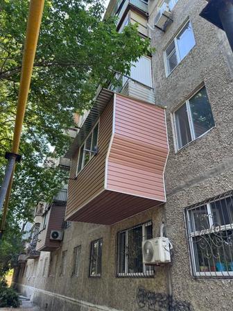 Балкон за один день под ключ. Утепленные, обшивка.