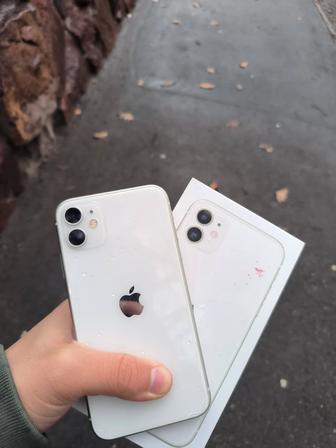 Айфон 11 белый 128 идеал iPhone 11 телефон