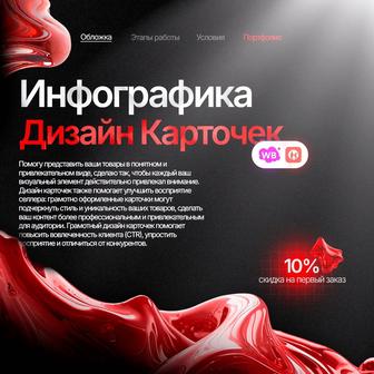 Инфографика для kaspi, wildberries,Ozon графический дизайн карточек