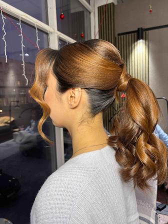 Визаж, макияж, полный образ, маникюр, ресницы, брови