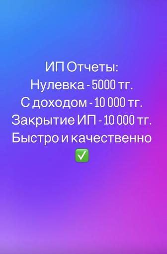 Отчеты ИП