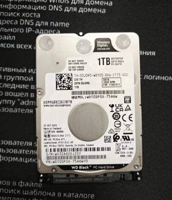 Жесткий диск WD Black HDD 2.5 1Tb