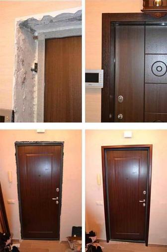 Установка железных входных дверей