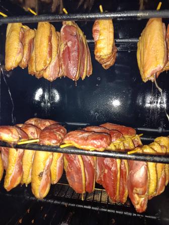 Филе утки горячего копчения.