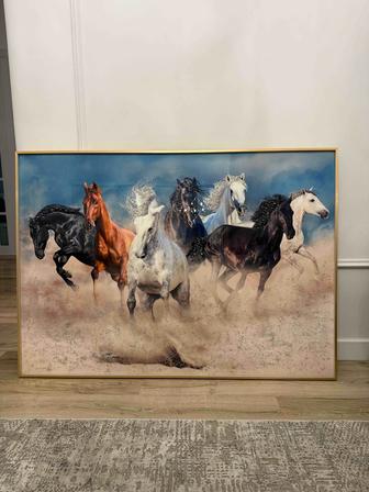 Интерьерная картина Бегущие лошади.