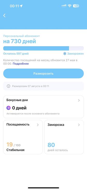 Продам абонемент 1фит