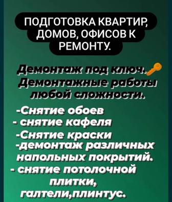 Демонтажные работы