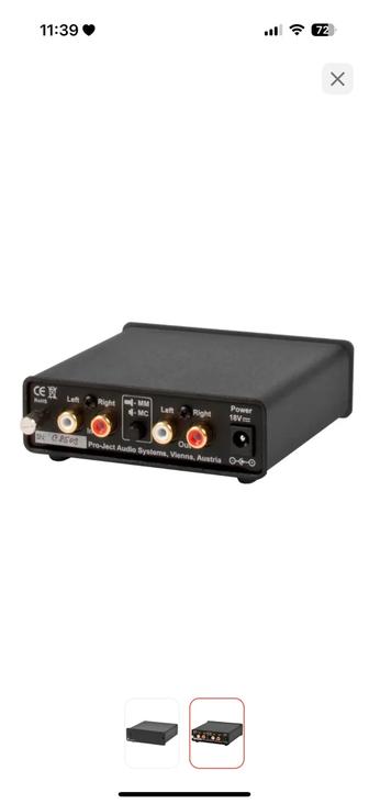 Компактный фонокорректор
Pro-Ject Phono Box DC