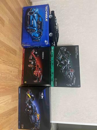 Конструкторы Technic F1,Bugatti,Dodge charger