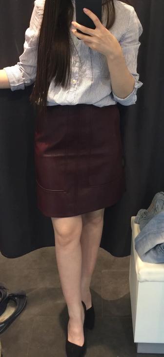 Кожаная юбка