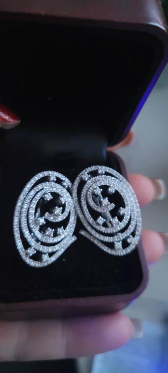 Золотые серьги производство Россия 585 проба