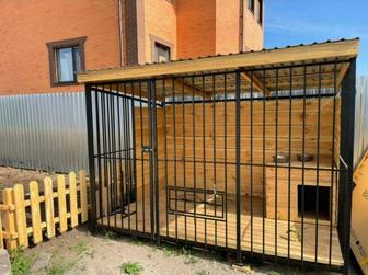 Изготовление разборных вольеров для собак.