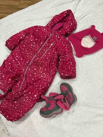 Детский комбинезон, обувь, шапка