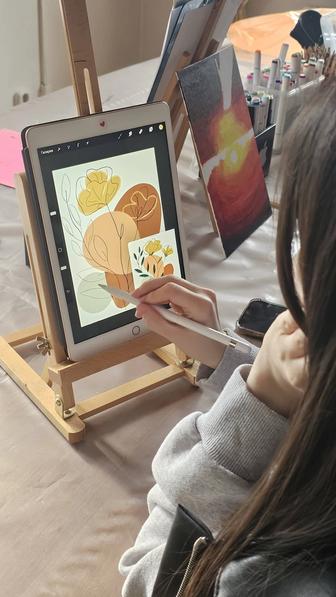 Курсы цифровой иллюстрации на планшете ipad /Samsung tab Обучение с нуля.