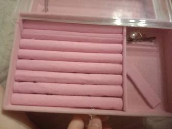 Шкатулка розовая