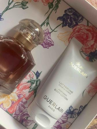 Парфюмер. вода 50 мл и 5 мл, лосьон, подарочный набор Guerlain Mon Guerlain