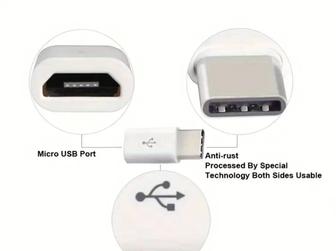 Мини-портативный Штекер Micro USB мама На Type-C папа