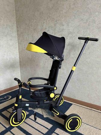 Трехколесный велосипед New Lux KS-1888, Черный-желтый
