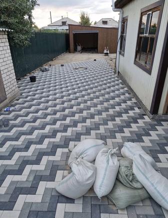 Укладка брусчатки