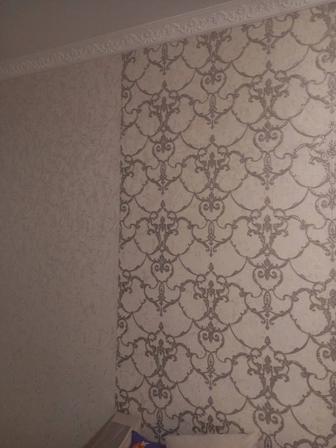 Покраска стен и потолков эмульсией, наклейка обоев