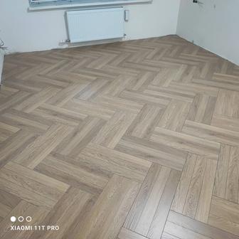 Укладка ламинат.