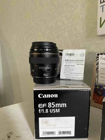Срочно! Объектив Canon EF 85mm f/1.8 USM
