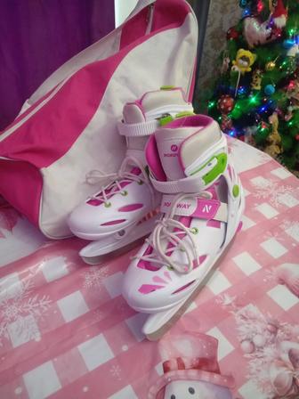 Коньки детские раздвижные 34-37 размер