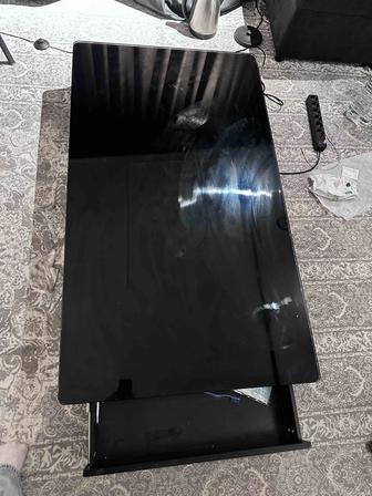 Журнальный стол черный 140x80x30