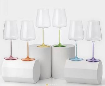 Набор бокалов для вина Crystalex Rainbow Fresh (Чехия)