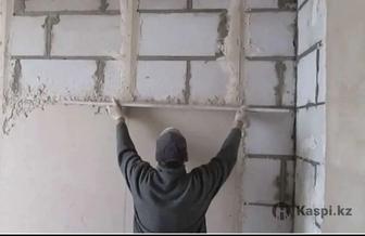 Штукатурка под маяк. Угол 90