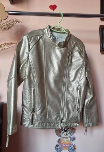 Куртка детская демисезон 128см цвет золотой