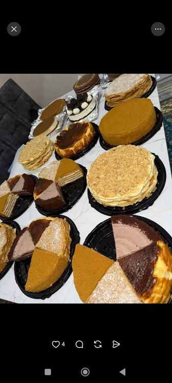 Пирожное на мероприятии,тайга,кудайыга