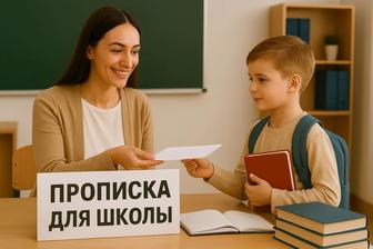 Прописка для школы и других целей.