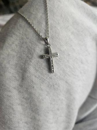 Серебряная цепочка с крестиком SOKOLOV