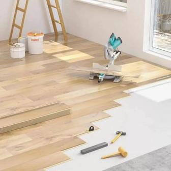 Настил линолеума