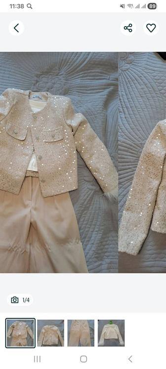 Продам нарядный костюм (тройка) на девочку