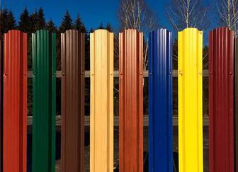 Евроштакетник. Металлический штакетник.