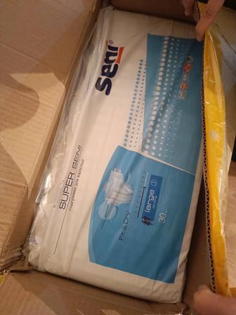 Продам подгузники памперсы для взрослых 3р супер сени и пеленки