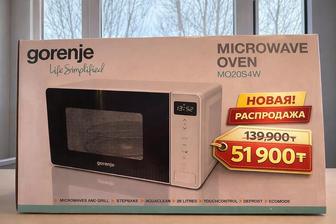 Новая микроволновка с гарантией дешевле каспи Gorenje MO20S4W