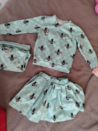 Юбка кофта двойка для девочки