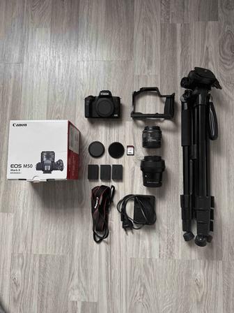 Canon m50 mark ii полный готовый комплект