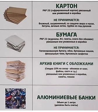 Принимаем макулатуры