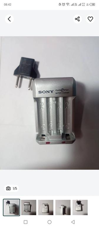 Зарядное устройство батареек Sony типа ААА и АА