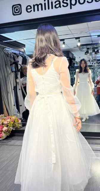 Белое платье от emilia sposa