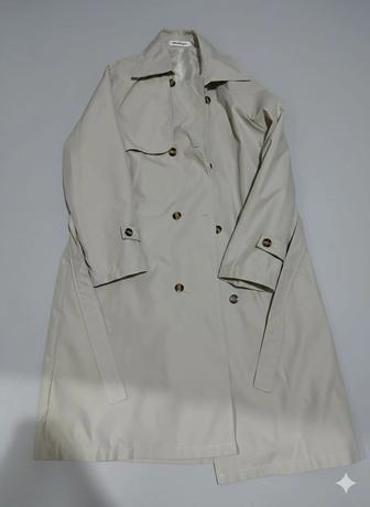 Бежевый тренч