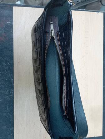 Сумка багет таза теріден жасалған