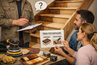 Консультация по подготовке деревянных лестниц к покраске Алматы